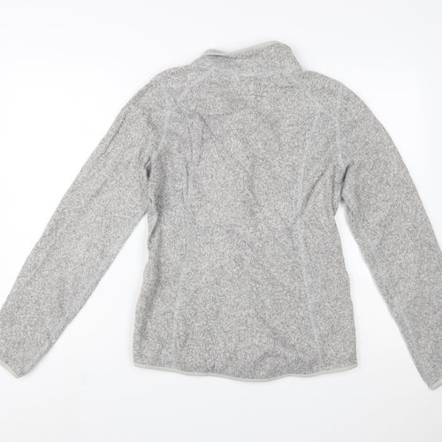The North Face Womens Grey Fleece Full Zip Jacket Size M