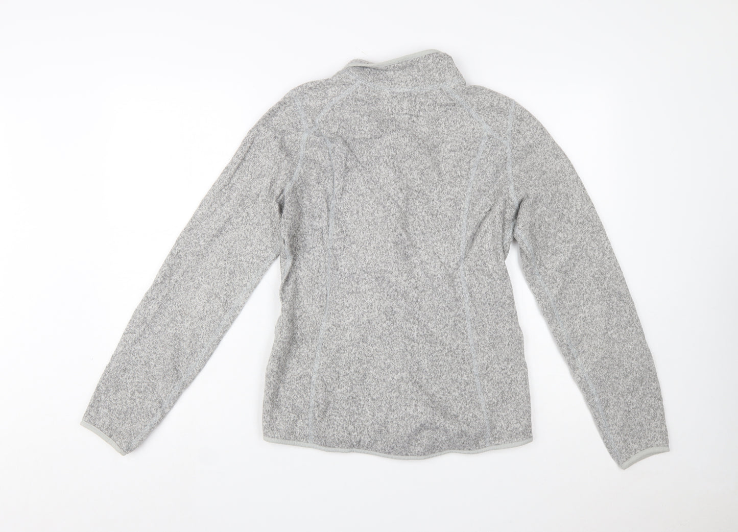 The North Face Womens Grey Fleece Full Zip Jacket Size M