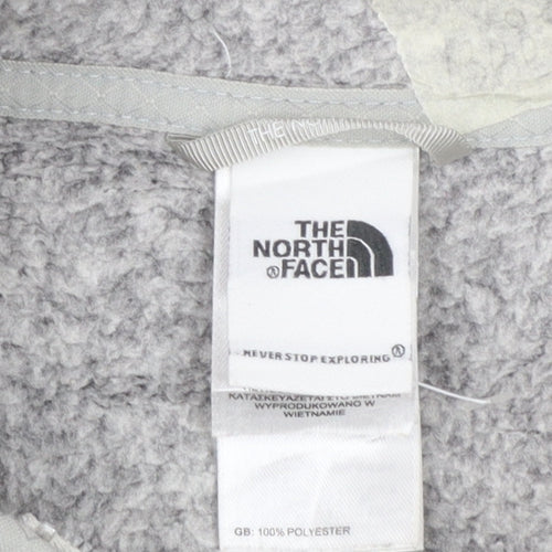 The North Face Womens Grey Fleece Full Zip Jacket Size M
