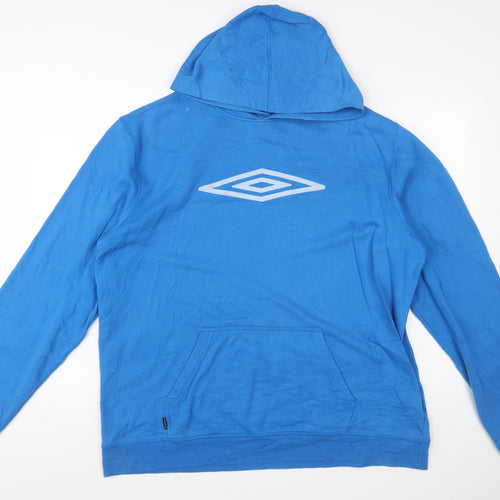 Umbro Men's Blue 2XL Pullover Hoodie Sportswear