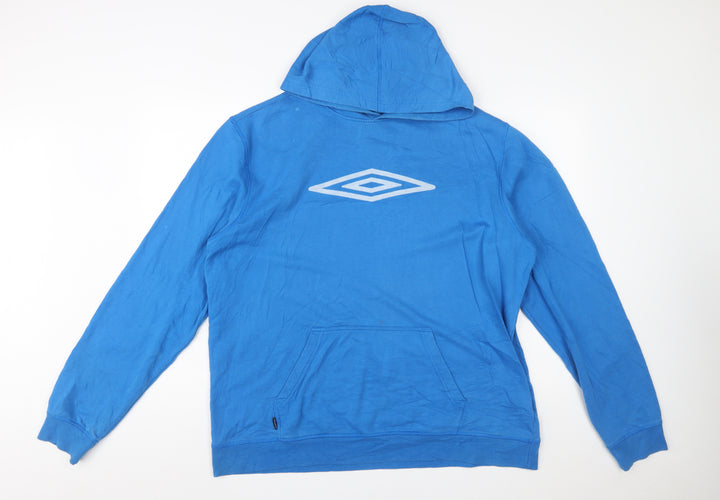 Umbro Men's Blue 2XL Pullover Hoodie Sportswear