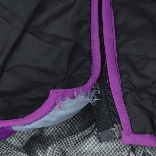 Puma Womens Black Size 12 Hooded Puffer Jacket