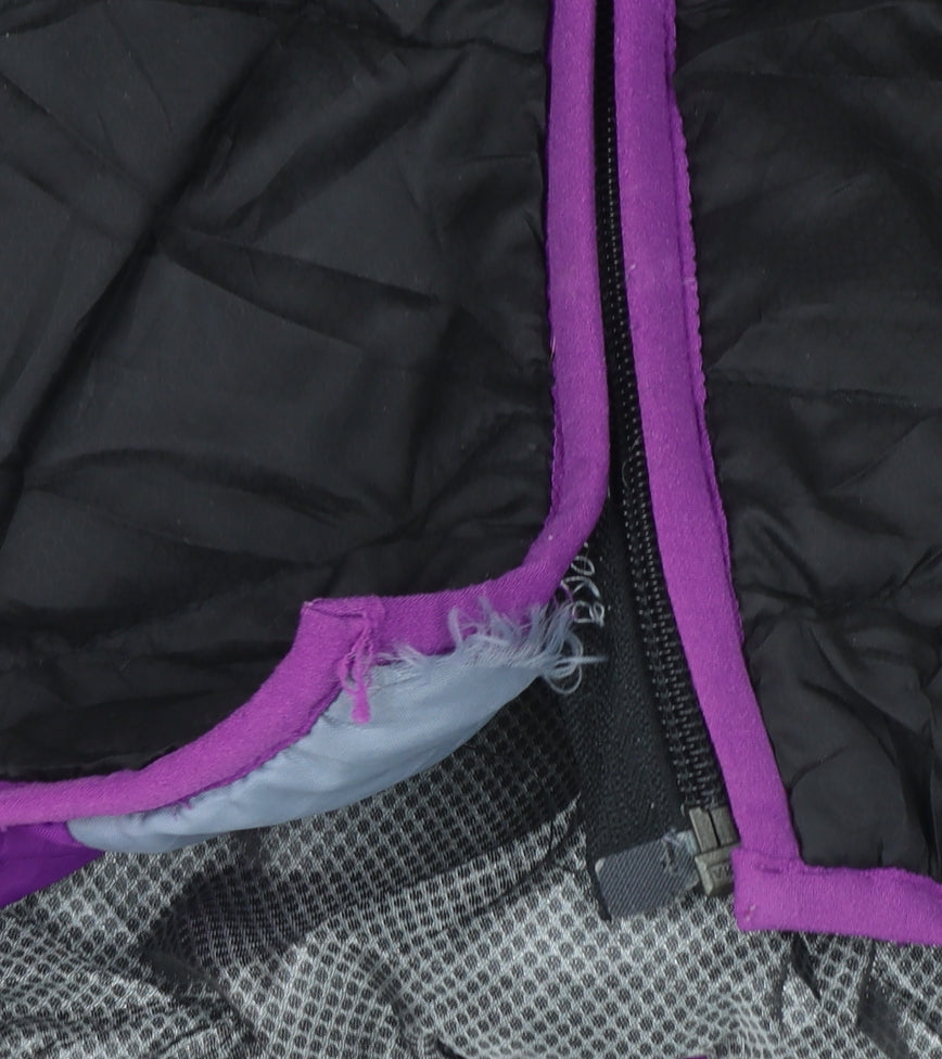 Puma Womens Black Size 12 Hooded Puffer Jacket