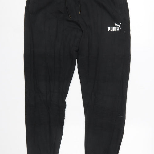 Puma Men's Black Jogger Trousers Size M Regular Fit