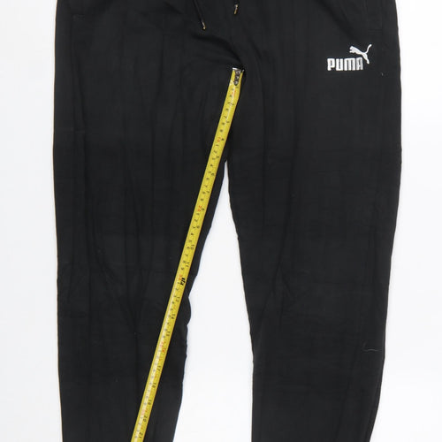 Puma Men's Black Jogger Trousers Size M Regular Fit