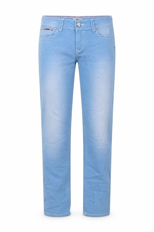 Front view of Hilfiger Denim Women’s Blue Slim Straight Jeans, size UK 8