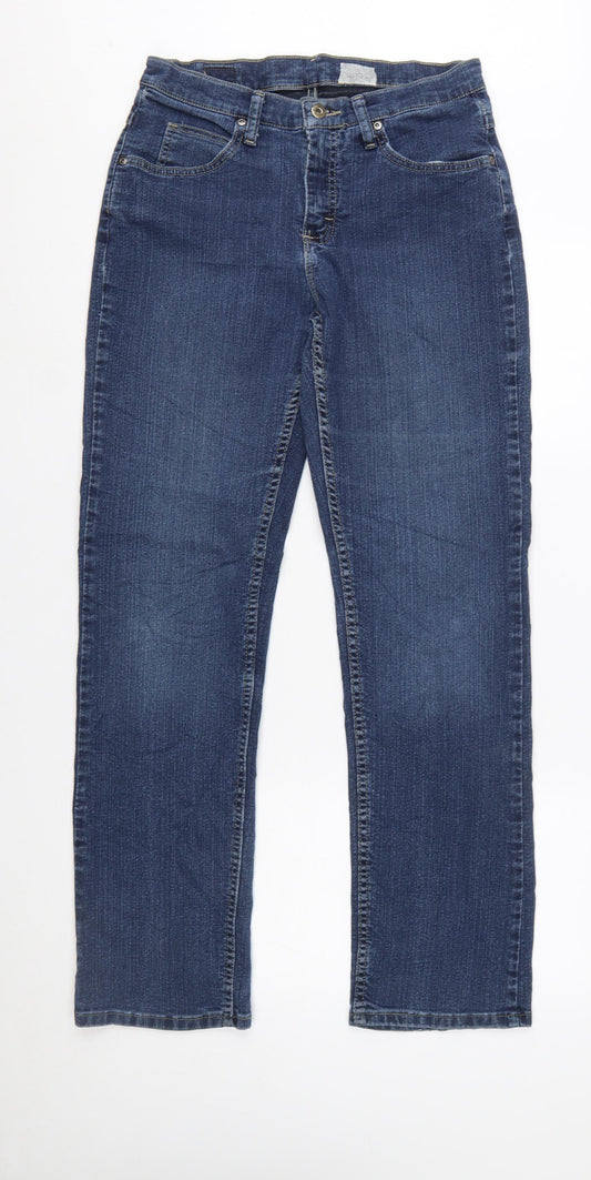 Lee Riders Womens Blue Size 8 Straight Leg Stretch Jeans