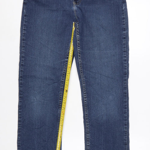 Lee Riders Womens Blue Size 8 Straight Leg Stretch Jeans