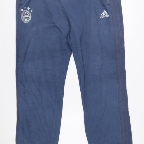 Adidas Men’s Blue Jogger Trousers XL Bayern Munich Logo