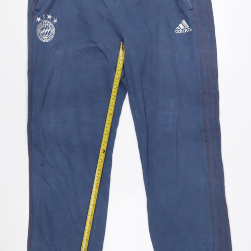 Adidas Men’s Blue Jogger Trousers XL Bayern Munich Logo
