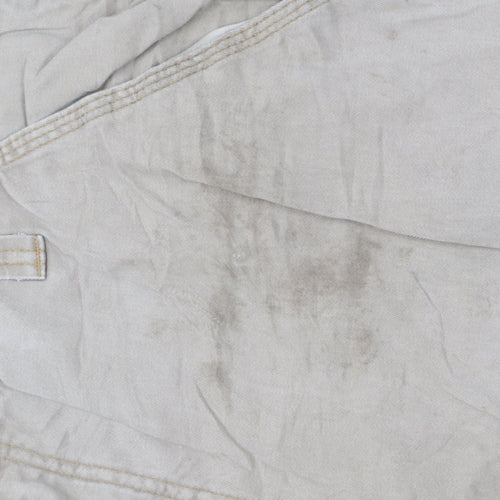Wrangler Men's Beige Cargo Trousers 36x30 Relaxed Fit Cotton