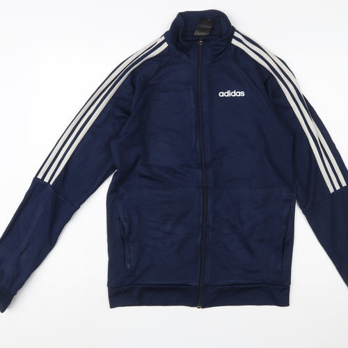 Adidas Men's Blue Full Zip Sports Sweatshirt Size S