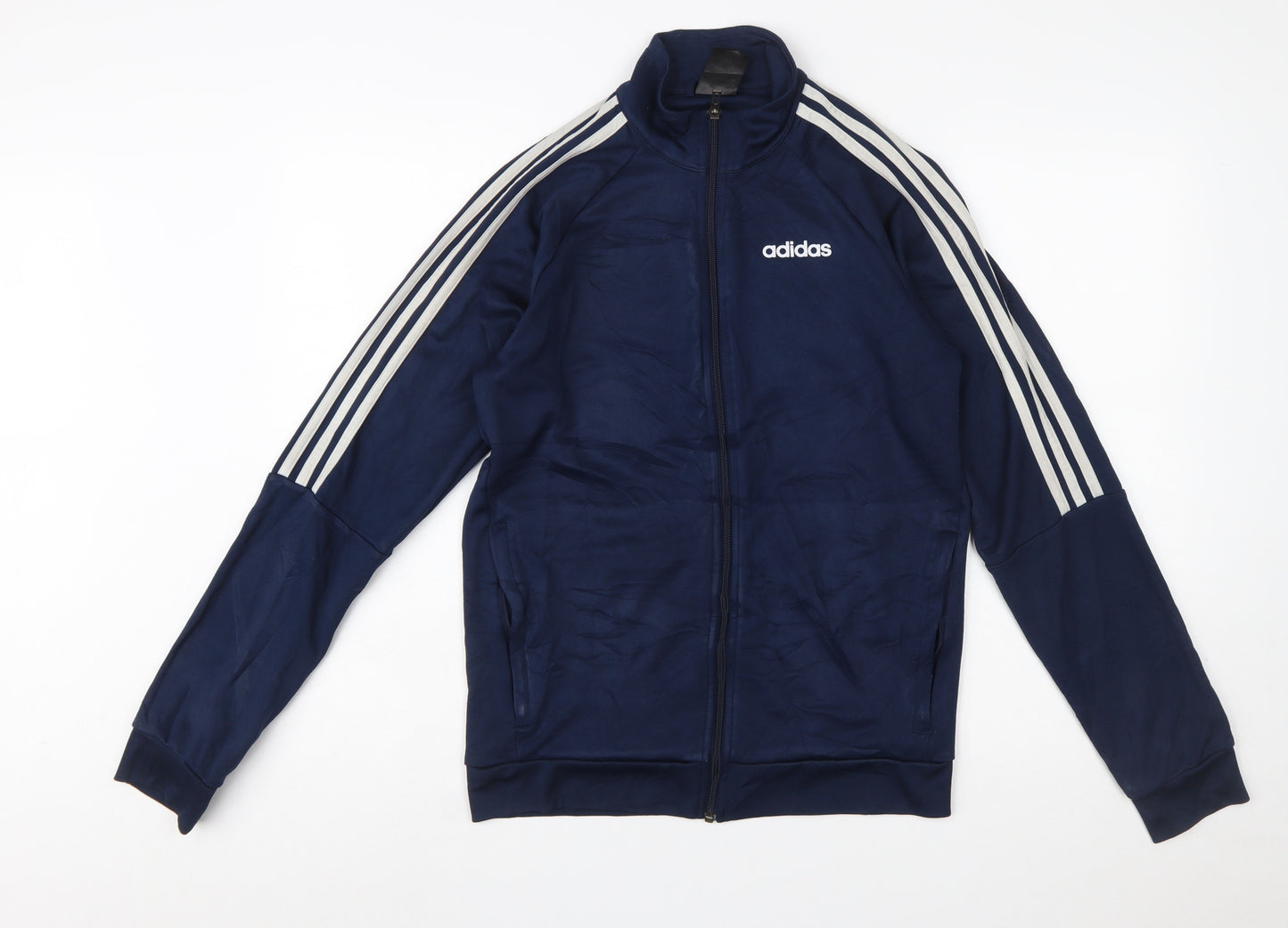 Adidas Men's Blue Full Zip Sports Sweatshirt Size S