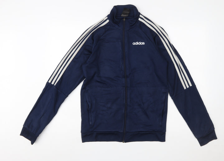 Adidas Men's Blue Full Zip Sports Sweatshirt Size S