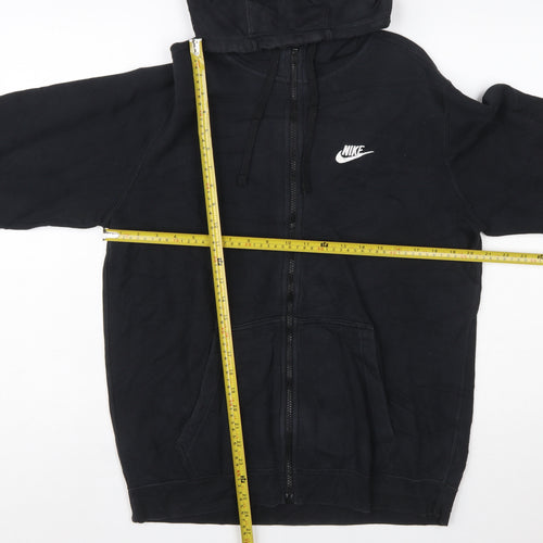 Nike Men's Black Full Zip Hoodie Size M Fleece Sportswear