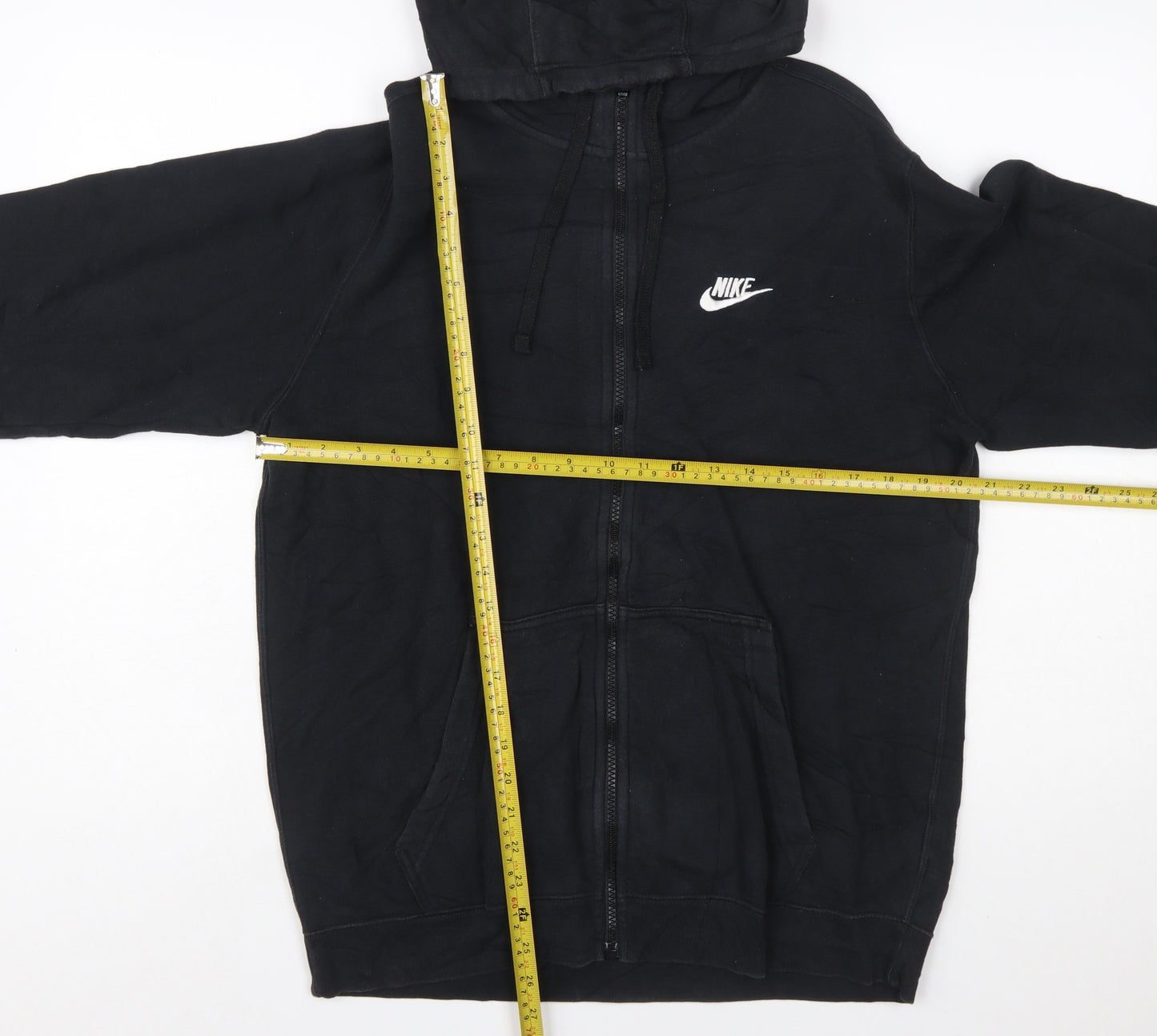 Nike Men's Black Full Zip Hoodie Size M Fleece Sportswear