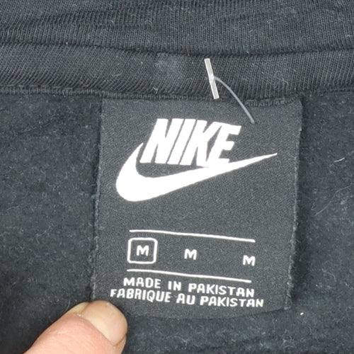 Nike Men's Black Full Zip Hoodie Size M Fleece Sportswear