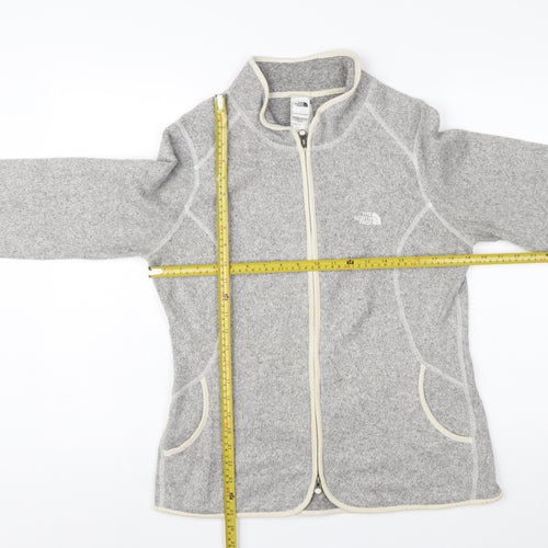 The North Face Womens Grey Full Zip Fleece Jacket Size L