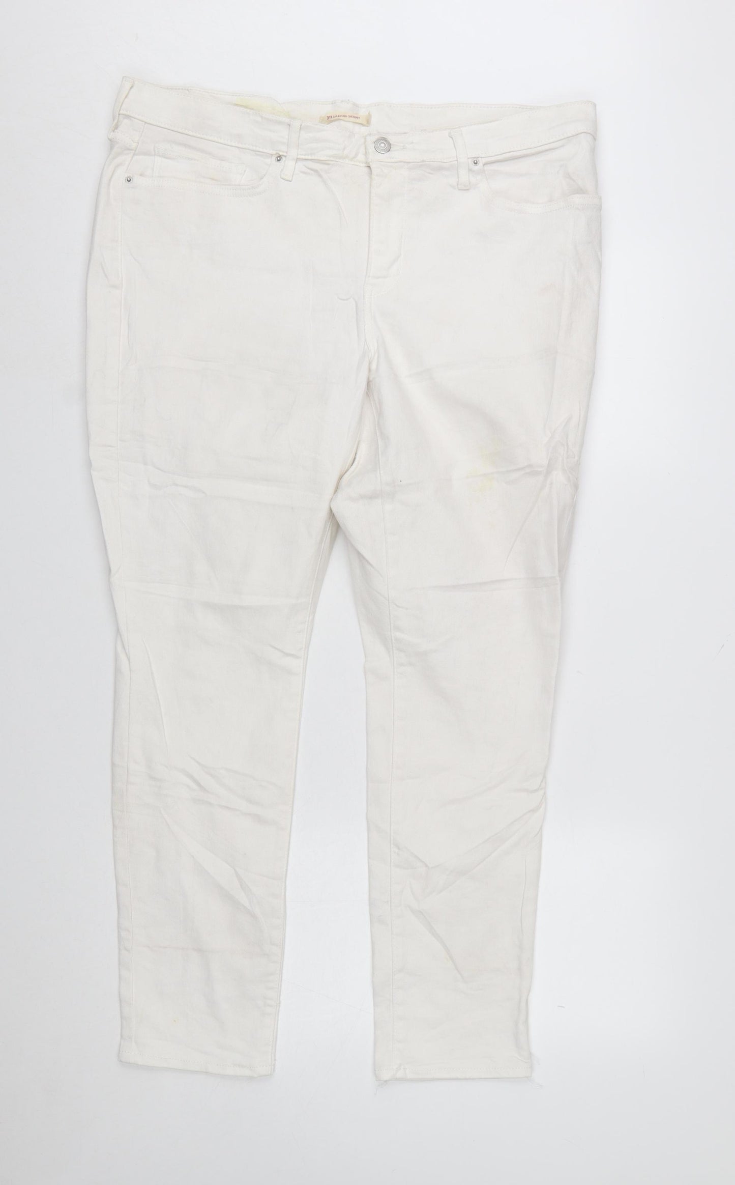 Levi's Women White 311 Shaping Skinny Jeans Size 34