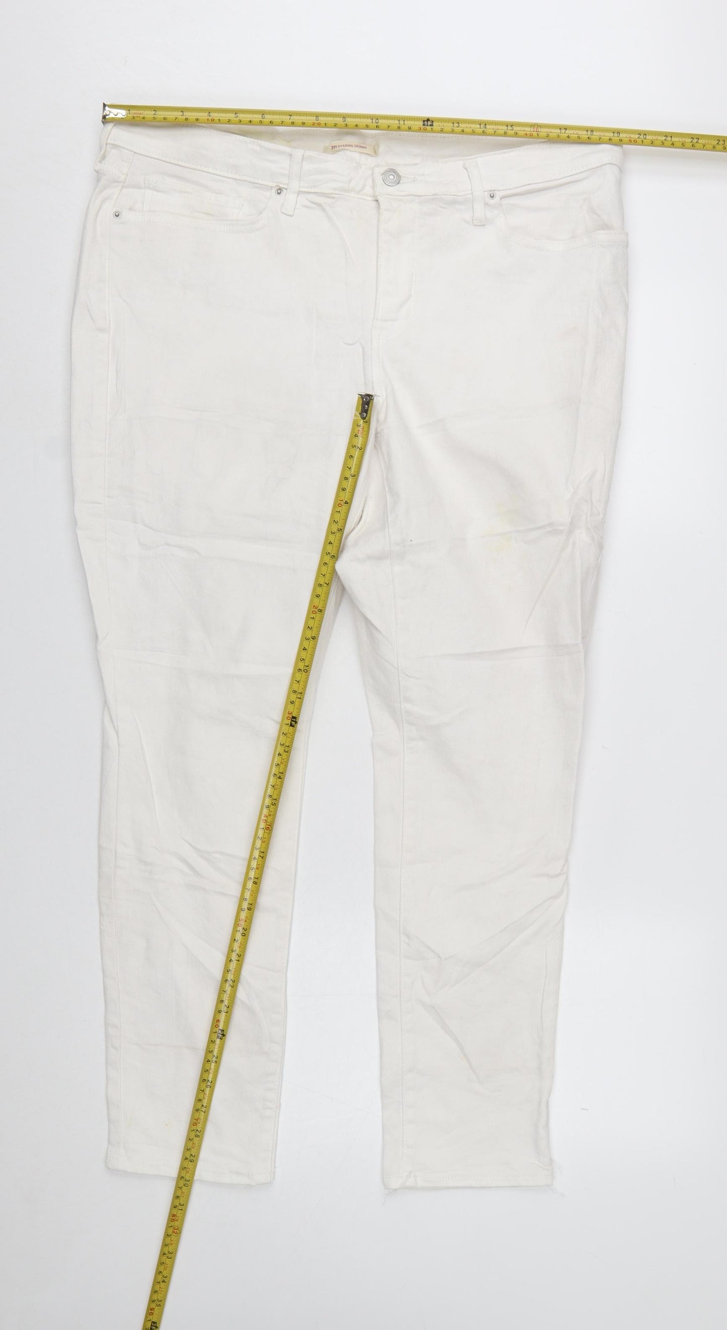 Levi's Women White 311 Shaping Skinny Jeans Size 34