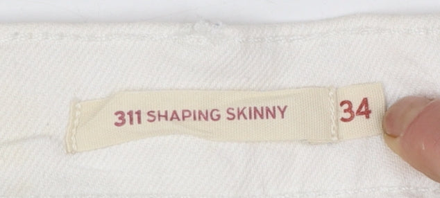 Levi's Women White 311 Shaping Skinny Jeans Size 34