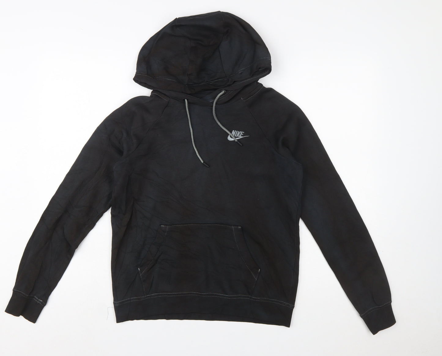 Nike Men's Black XS Pullover Hoodie Fleece Logo Sweatshirt