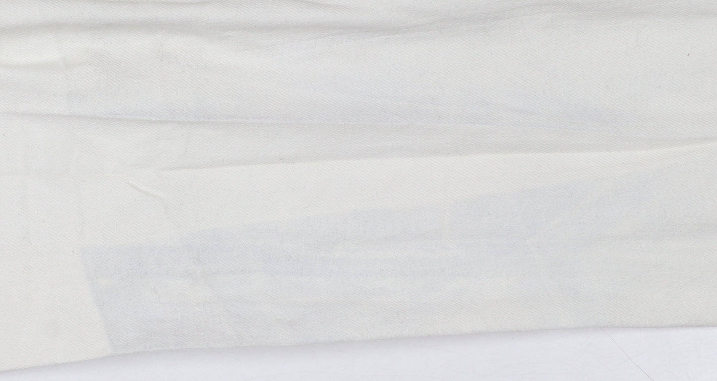 Levi Strauss Women’s White High Waisted Wide Leg Crop Jeans Size 29