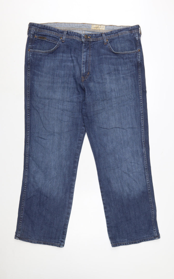 Wrangler Men’s Blue Arizona Stretch Straight Jeans W42 L32