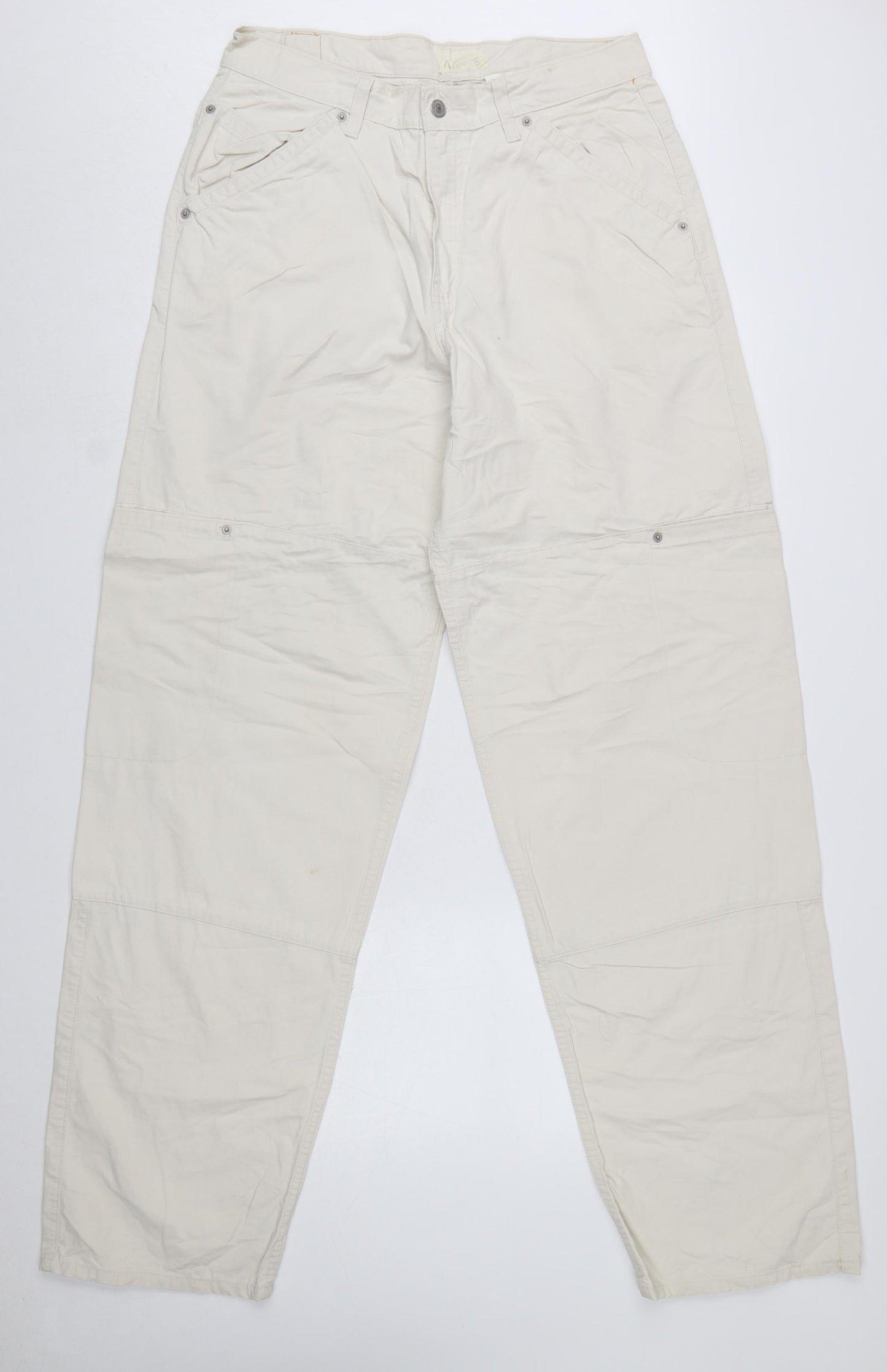 Levi's Men's Beige 32x36 Straight Leg Cotton Jeans