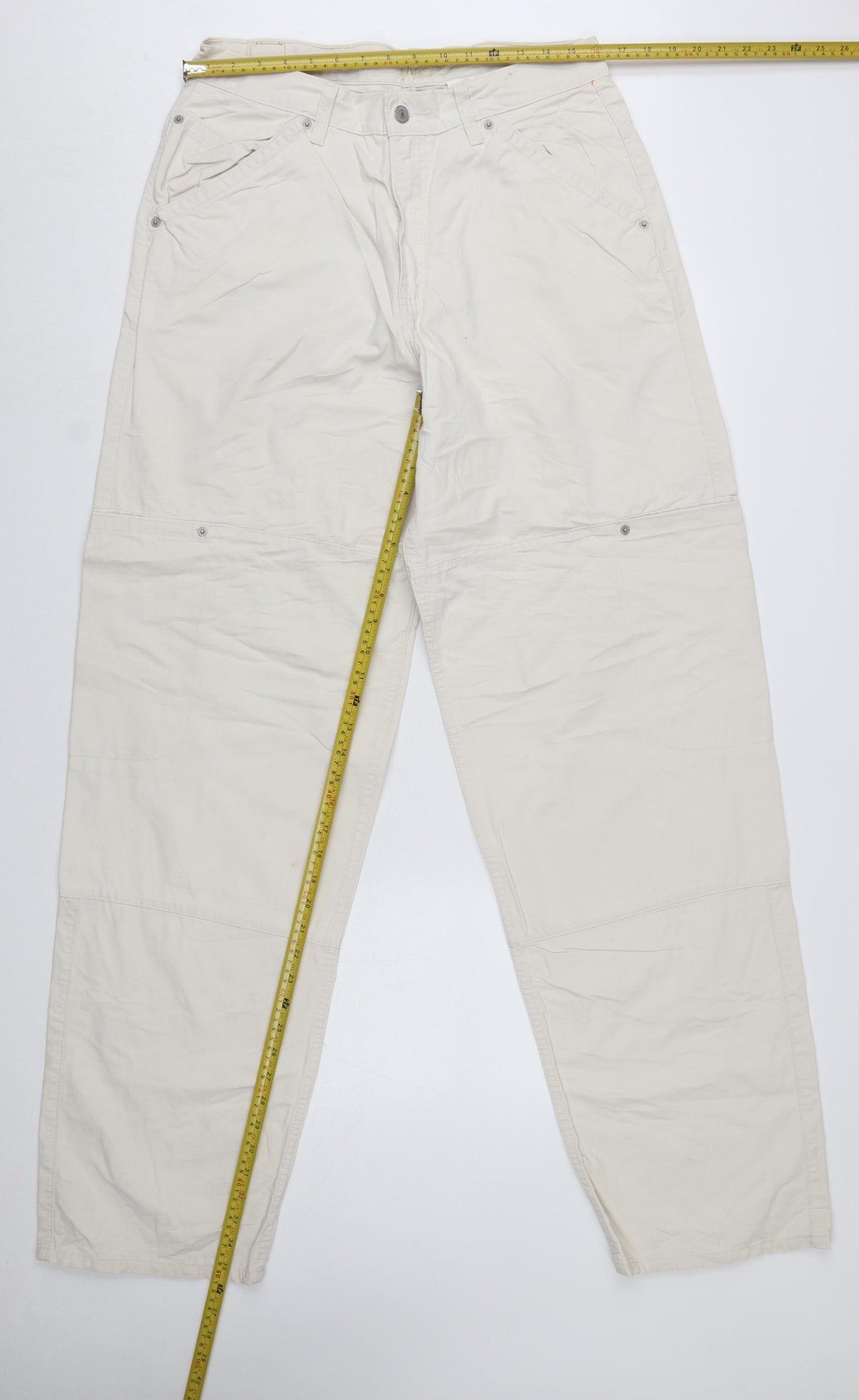 Levi's Men's Beige 32x36 Straight Leg Cotton Jeans