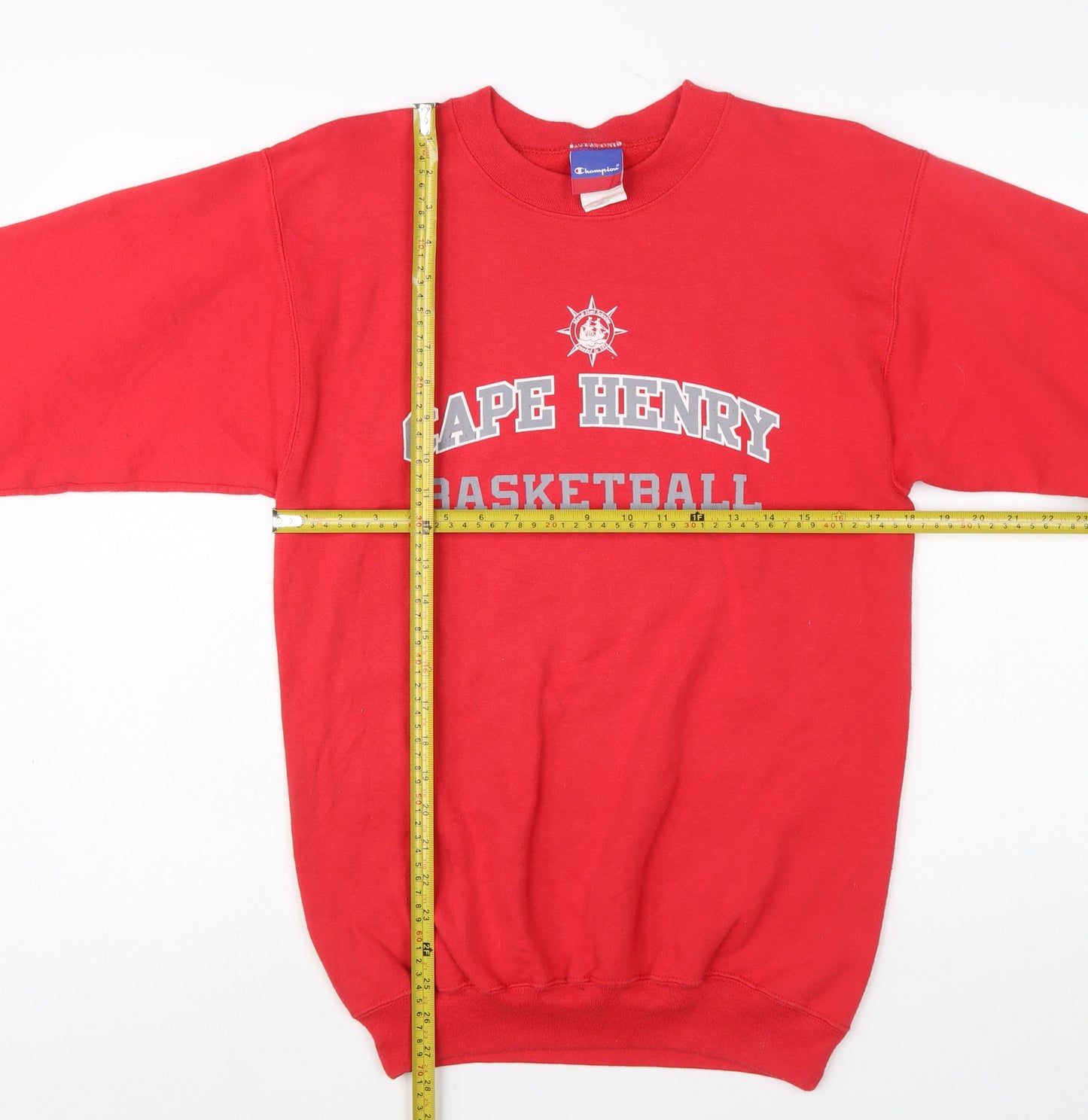 Champion Women's Red Cape Henry Basketball Pullover Sweatshirt Size S