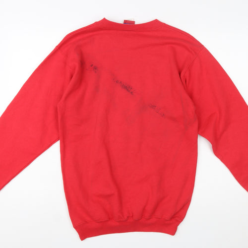 Champion Women's Red Cape Henry Basketball Pullover Sweatshirt Size S