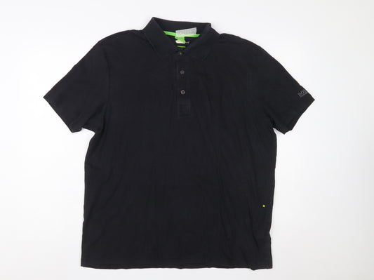 Hugo Boss Men’s Black XL Polo Shirt Cotton Stretch Classic Fit