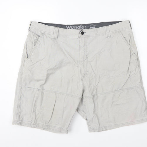 Wrangler Men's Grey Outdoor Cargo Shorts Size 40 Cotton Blend