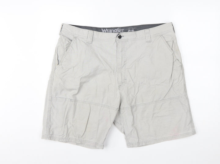 Wrangler Men's Grey Outdoor Cargo Shorts Size 40 Cotton Blend