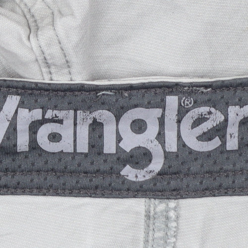 Wrangler Men's Grey Outdoor Cargo Shorts Size 40 Cotton Blend