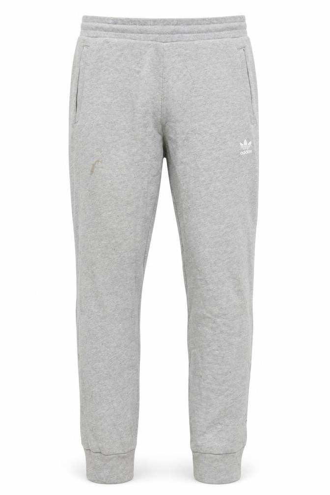Front view of Adidas Men's Grey Jogger Sweatpants M Regular Fit Tapered