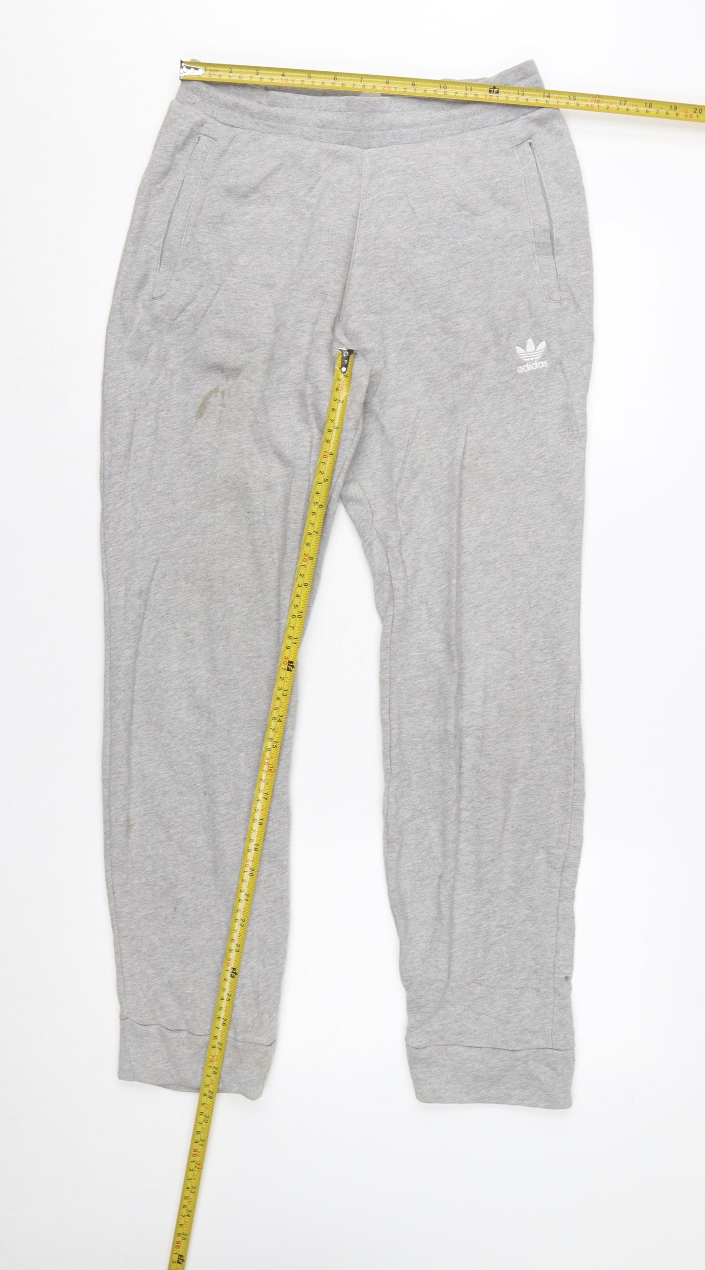 Adidas Men's Grey Jogger Sweatpants M Regular Fit Tapered