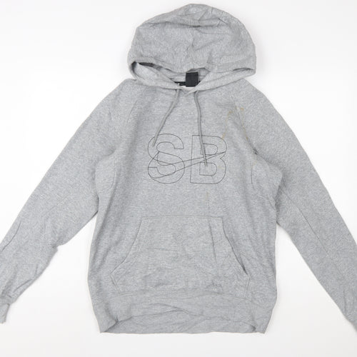 Nike SB Men's Grey XS Pullover Hoodie with Logo