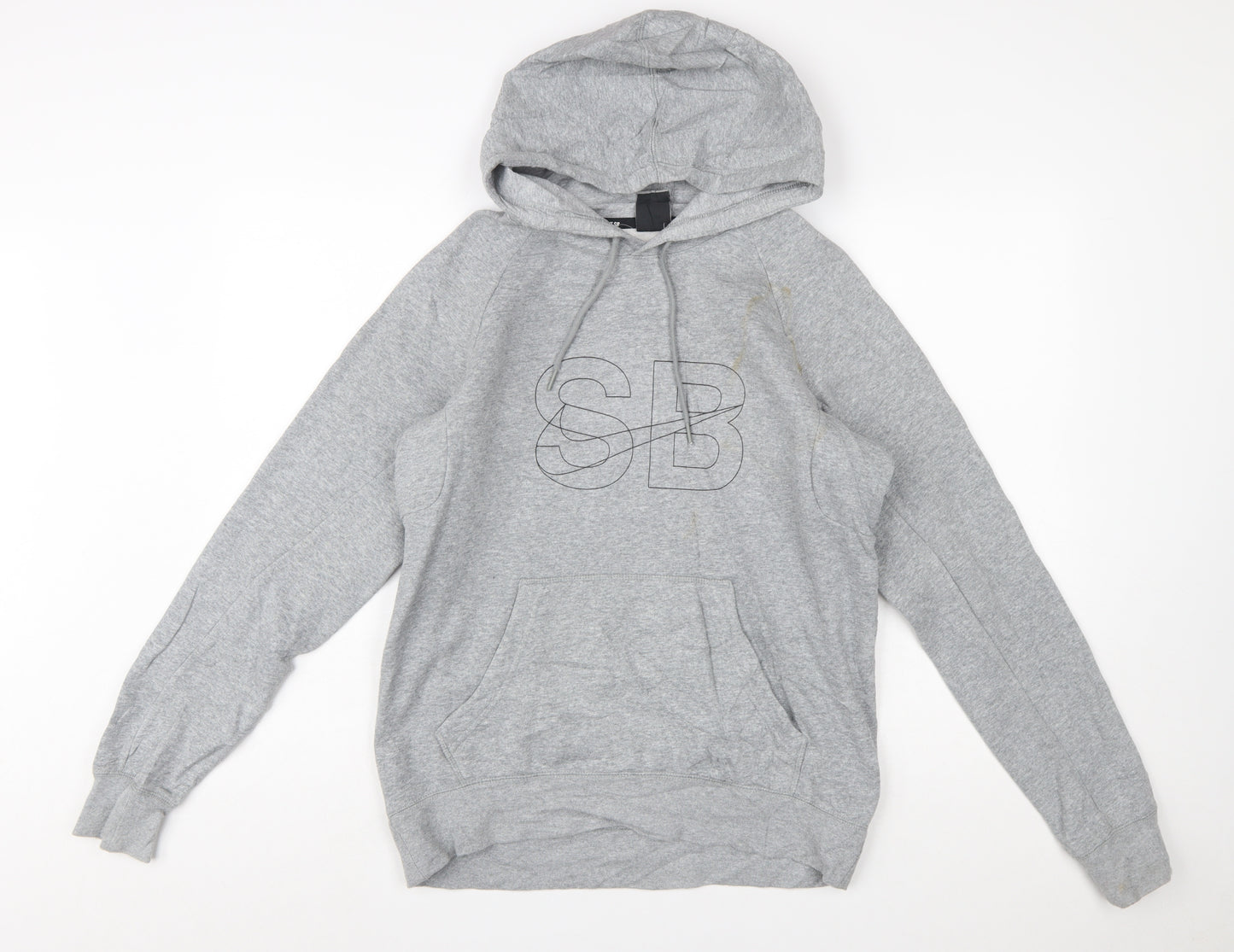 Nike SB Men's Grey XS Pullover Hoodie with Logo