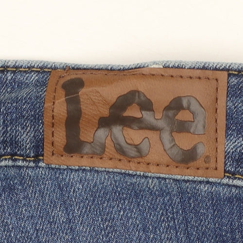 Lee Women’s Blue Denim Bermuda Shorts Size 10 Regular Fit