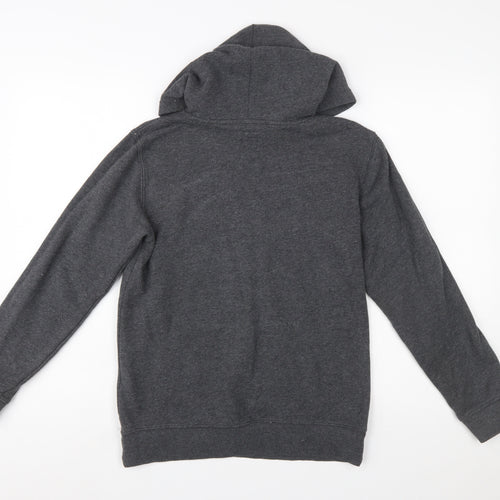 Champion Boys Dark Grey Pullover Hoodie L (14/16) Cotton Blend Sweatshirt