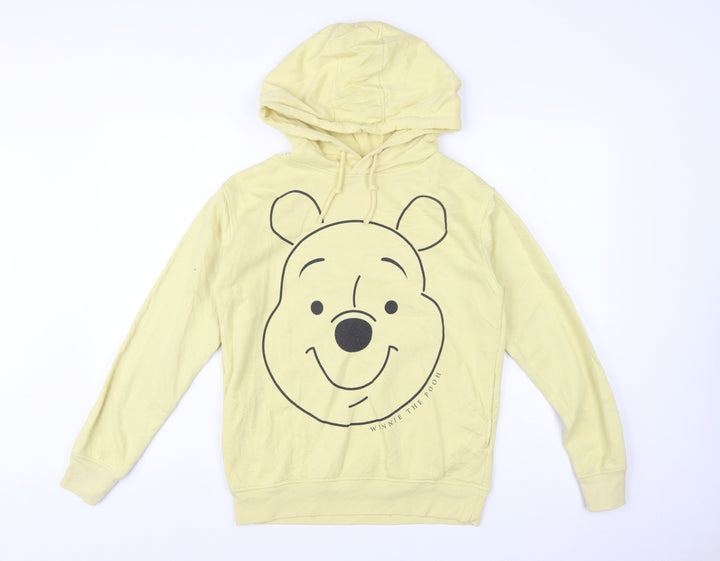 Disney Women 2XS Yellow Pullover Hoodie Winnie the Pooh Design