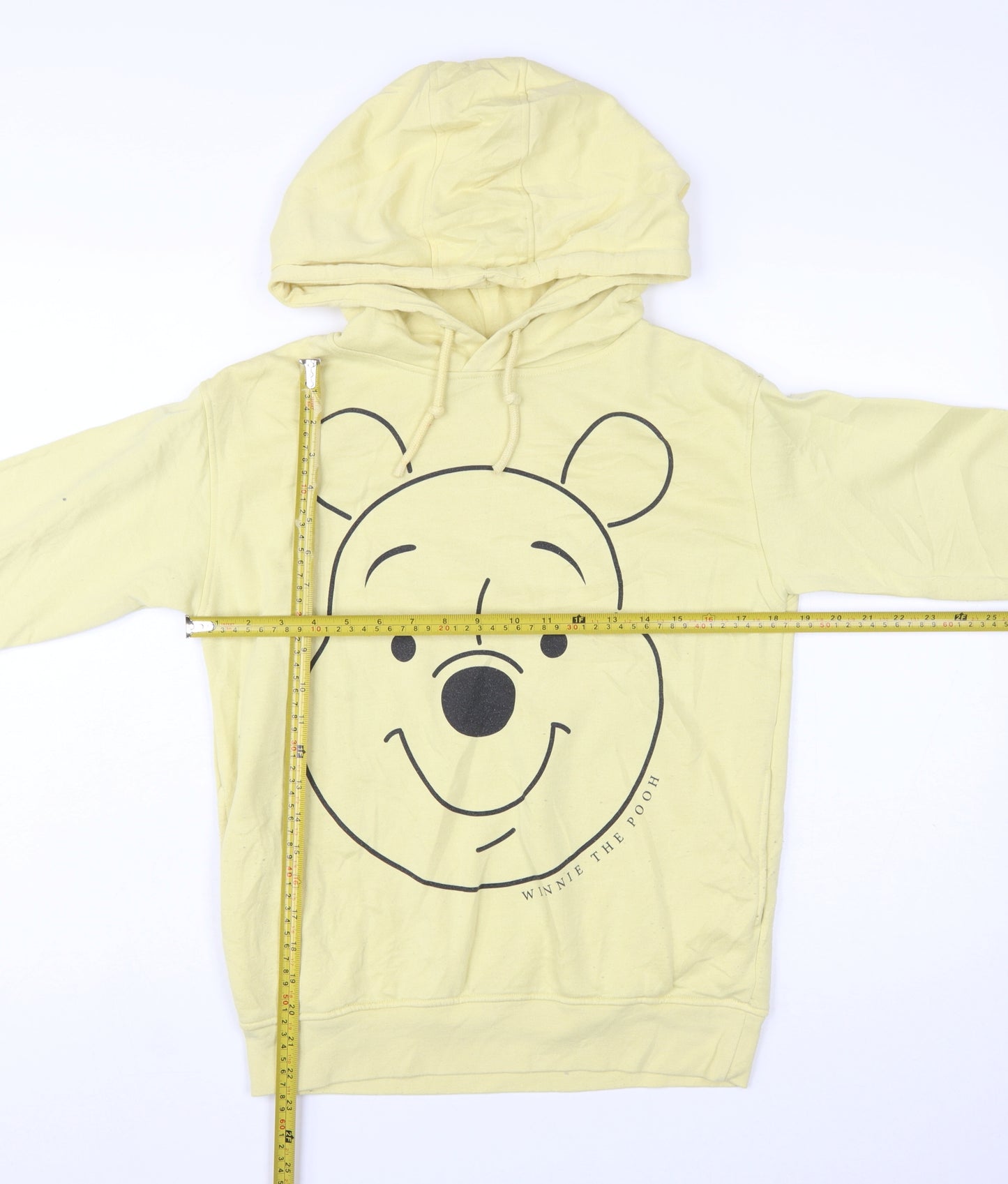 Disney Women 2XS Yellow Pullover Hoodie Winnie the Pooh Design