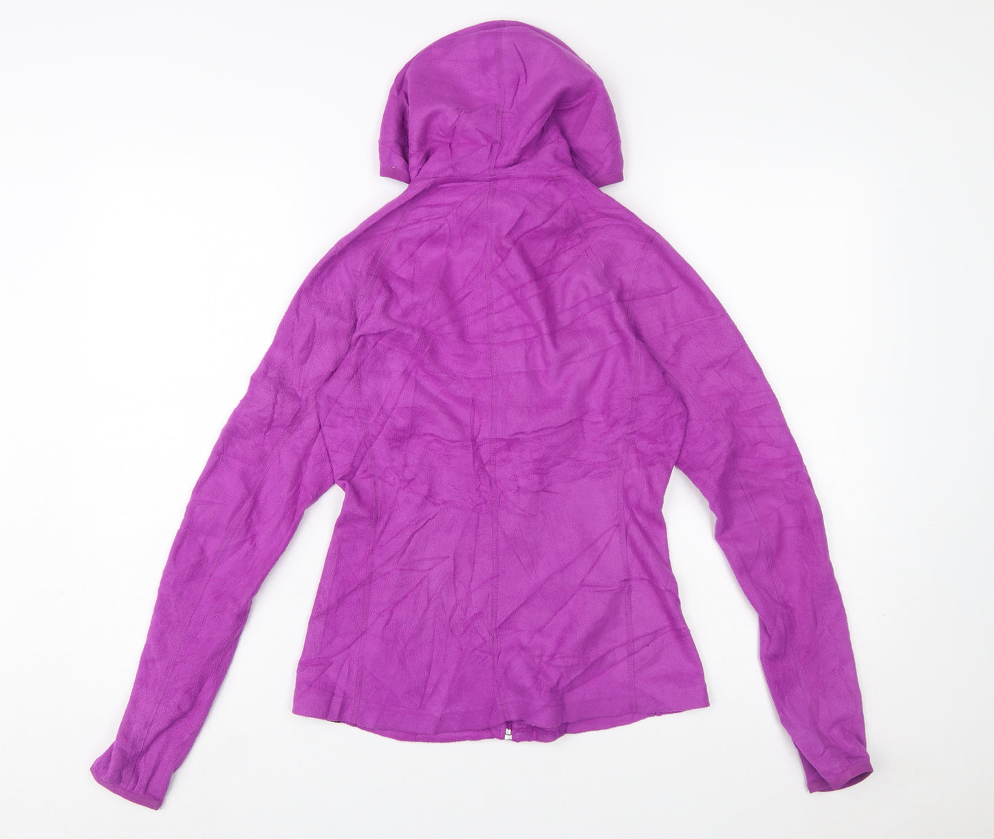 The North Face Womens Purple Fleece Hooded Full Zip Jacket Size S