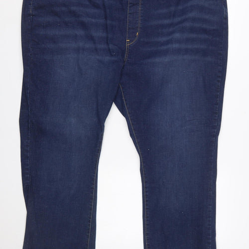 Levi Strauss Women's Blue Bootcut Stretch Jeans Size 28 Plus