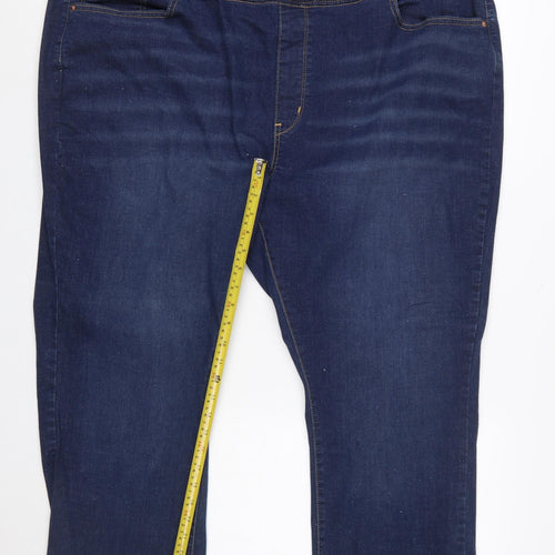 Levi Strauss Women's Blue Bootcut Stretch Jeans Size 28 Plus