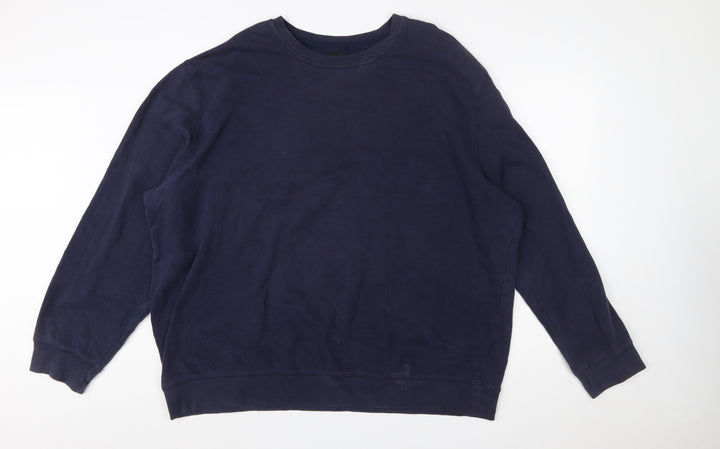 Everlast Men's Blue 2XL Pullover Crew Neck Sweatshirt