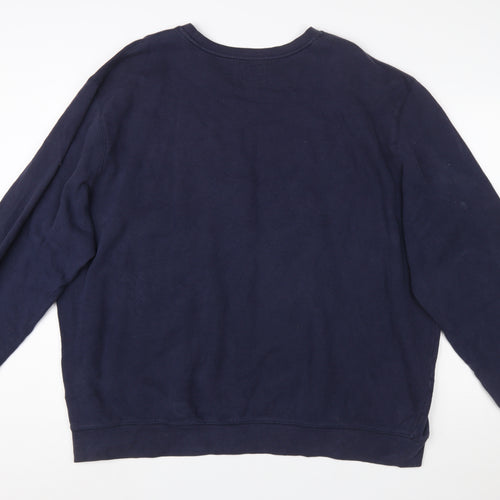 Everlast Men's Blue 2XL Pullover Crew Neck Sweatshirt