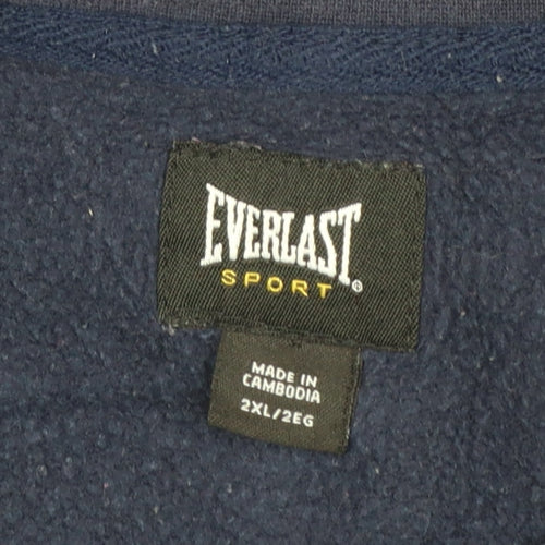 Everlast Men's Blue 2XL Pullover Crew Neck Sweatshirt